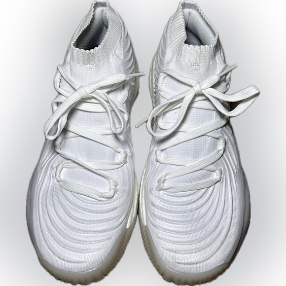 Adidas Crazy Explosive 2017 Primeknit Anti Slip Men’s White MidTop Size 14 NWOT - Picture 6 of 10